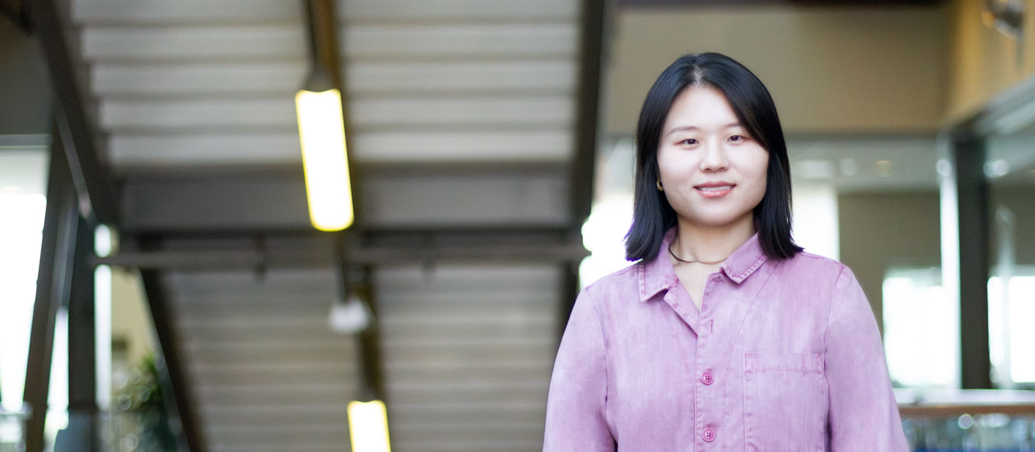 Dr. Le Fan in Marquette's Engineering Hall