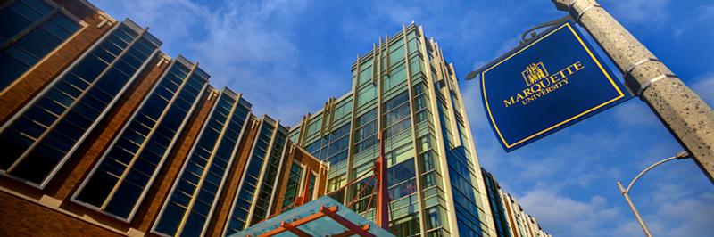 Exterior of Engineering Hall on Marquette University Campus