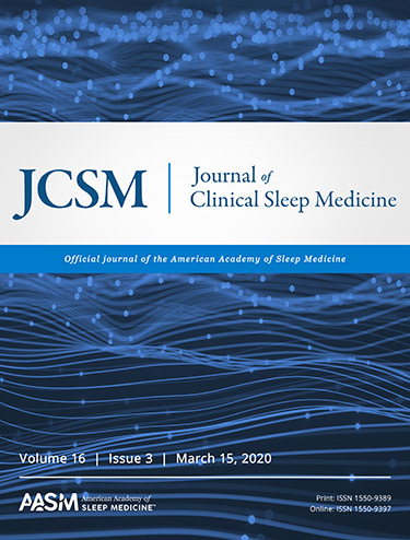 Cover of Journal of Clinical Sleep Medicine, March 2020
