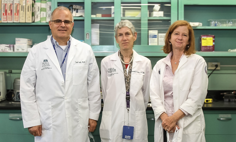 Drs. Audi, Clough and Jacobs of the Computational Lung Physiology Laboratory