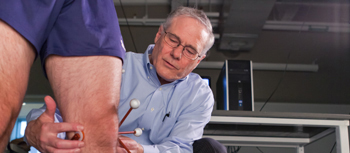 Dr. Gerald Harris working the in Motion Analysis Laboratories