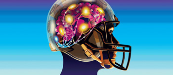Sensor-lined helmets used for testing preclinical traumatic brain injury by Dr. Brian Stemper