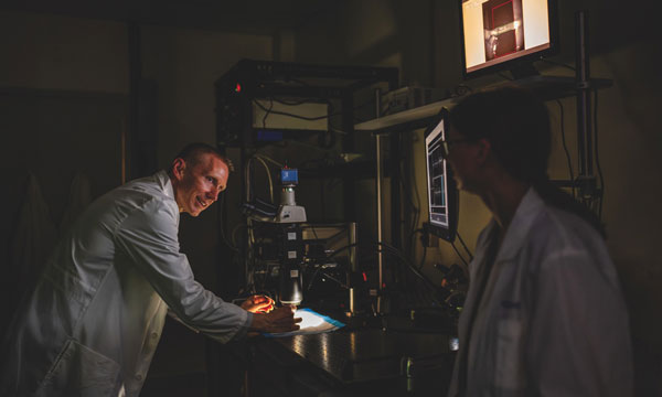 Dr. Jordan Williams in Marquette-MCW BME Neural Engineering & Modulation Lab